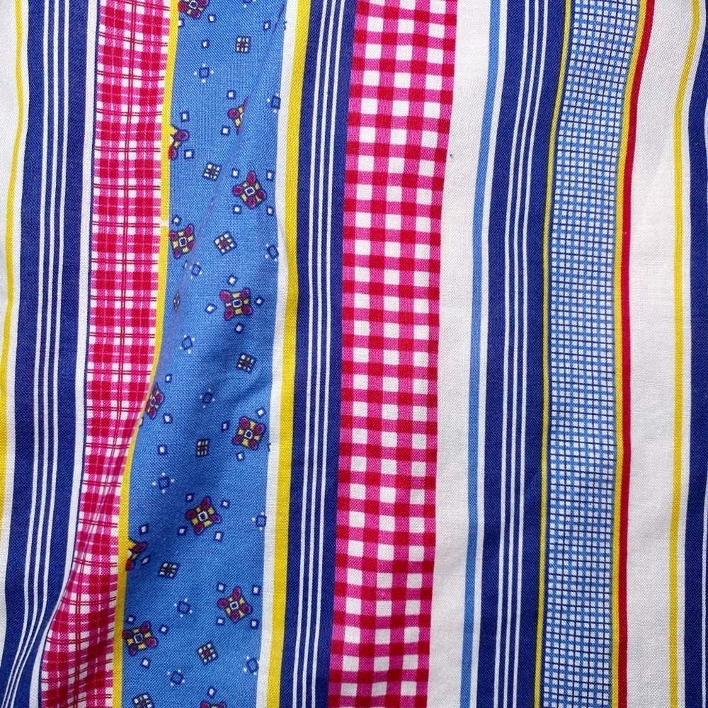 LizWear Vintage Colorful Multi Pattern Button Down Shirt with Pearl Snaps - Picture 13 of 16